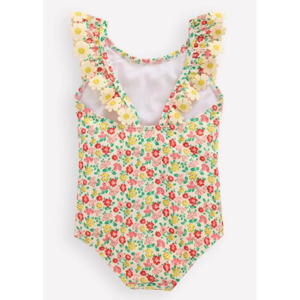 Mini Boden Frilly Swimsuit Multi Summer Flower Bed - Picture 2 of 3